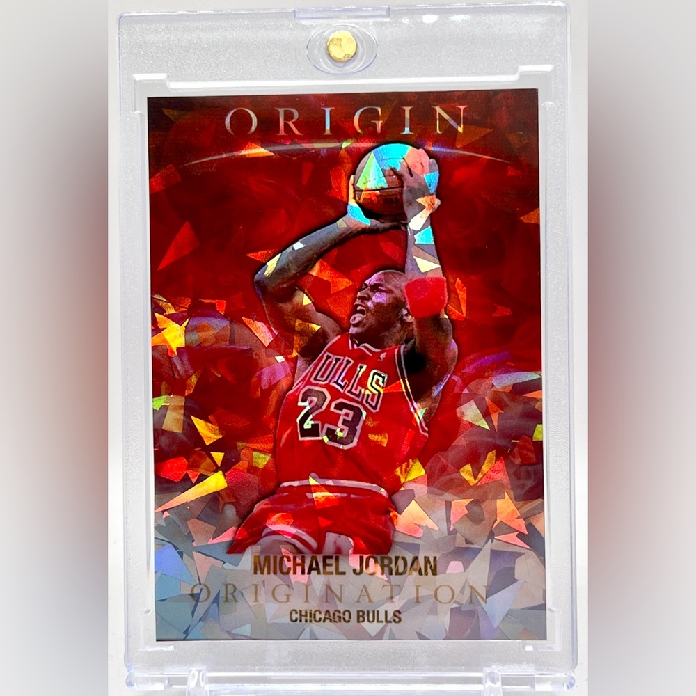 Michael Jordan Custom Origins Cracked Ice Holographic Chicago Bulls 5 Card Lot
